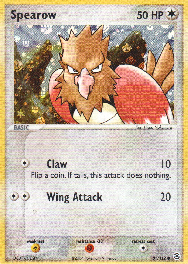 Spearow - 81/112 - Common - Reverse Holo